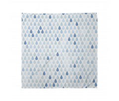 Raindrops White Navy Bandana