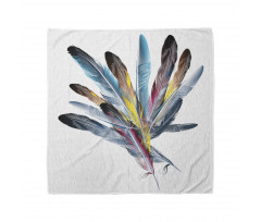 Colorful Feathers Old Pen Bandana