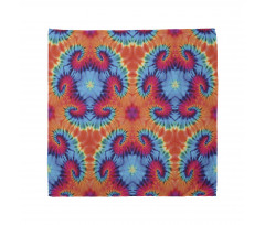 Orange and Blue Motif Colorful Bandana