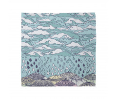 Rain and Umbrellas Fall Bandana