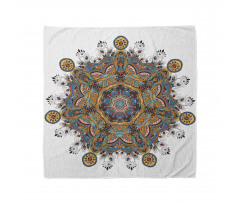 Mandala Bandana Doğu Kültür Çiçek Desenli