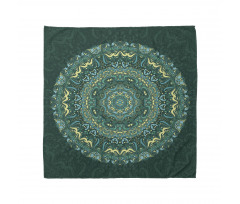 Mandala Bandana Mavi Etnik Desenli