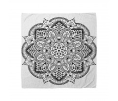 Mandala Black White Art Bandana