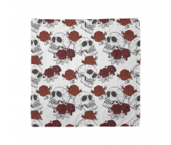 Roses Gothic Skull Bandana