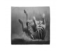 Hayvan Deseni Bandana Monokrom Zebra Desenli