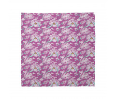 Peony Romantic Flower Bandana