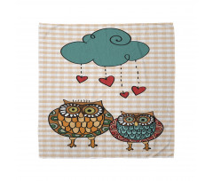 Bird Couple in Love Rain Cloud Bandana