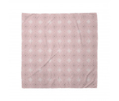 Geometrik Bandana Pastel Eşkenar Dörtgen Desenli