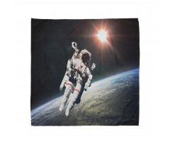 Astronaut with Sun Beams Bandana