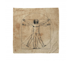 Geometrik Bandana Da Vinci İnsan Anatomi