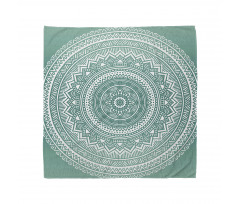 Mandala Bandana Simetrik Folk Çiçeği Desenli