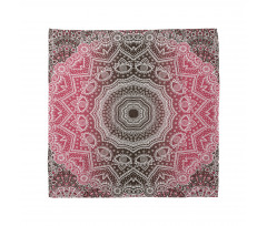 Mandala Bandana Dairesel Çiçekli Şal