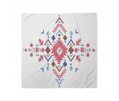 Geometrik Bandana Aztek Yıldız Etnik Kilim Motifli