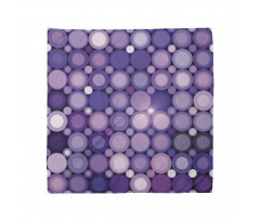 Geometrik Bandana İç İçe Mor Çemberler