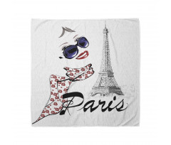 Paris Bandana Eyfel ve Fularlı Kız