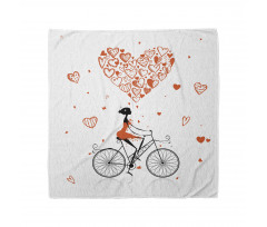 Romantic Cyclist Girl Bandana