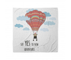 Words Hot Air Balloon Bandana