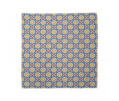 Geometrik Bandana Rengarenk Retro Soyut Basit Daireler