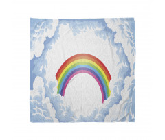 Rainbow Fluffy Clouds Bandana