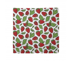 Juicy Strawberries Leaves Bandana