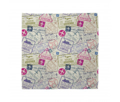 Passport Stamps Cities Bandana