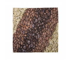 Coffee Beans Stripes Bandana