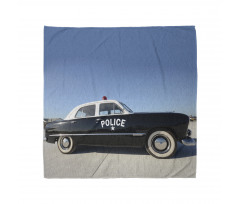 Old Police Car Digital Bandana