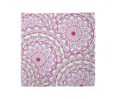 Mandala Bandana Pembe Dantel Desenli