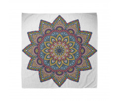 Mandala Bandana Şık İşlemeli Mandala Çiçeği