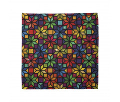 Geometrik Bandana Rengarenk Vitray Desenli