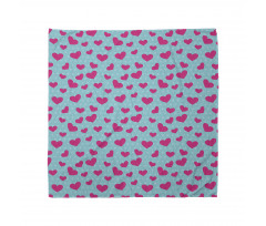 Pink Heart on Polka Dots Bandana