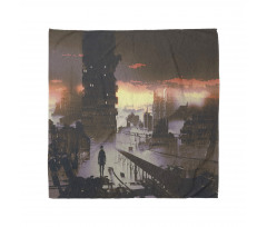 Sci-Fi Empty City Robot Bandana