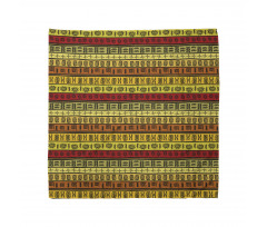 Etnik Bandana Sarı Kilim Motifli