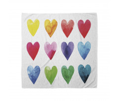 Rainbow Colors Hearts Bandana