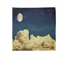 Stars Full Moon Cloud Bandana