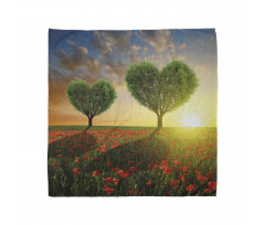 Poppies Heart Trees Bandana