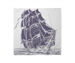 Old Sail Boat in Sea Bandana