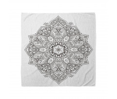 Mandala Bandana İşlemeli Çiçek Desenli