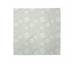 Pastel Dahlia Blossoms Bandana