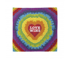 Love Wins Tie Dye Effect Bandana