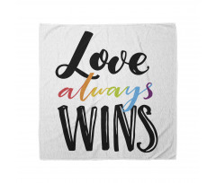 Love Always Wins Phrase Bandana