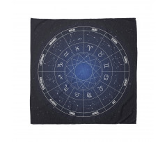 Zodiac Dates in Space Bandana