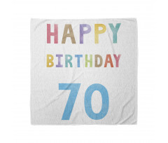 Abstract 70 Birthday Bandana