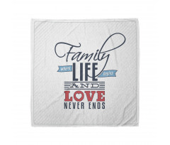 Words Family Love Typo Bandana