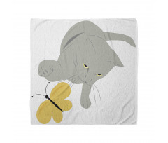 Cat Yellow Moth Bandana