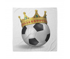 Football Soccer with Crown Bandana