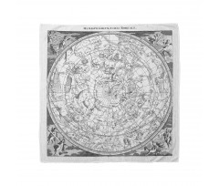 Astronomi Bandana Antik Harita Desenli