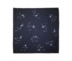 Astroloji Bandana Lacivert Uzay