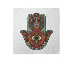 Hamsa Bandana Kırmızı Fatıma'nın Eli