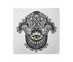 Hamsa Bandana İşlemeli Fatıma'nın Eli